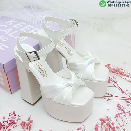 16 cm High Platform Heel Slightly Inclined Stitched Model Very Comfortable Bridal Shoes