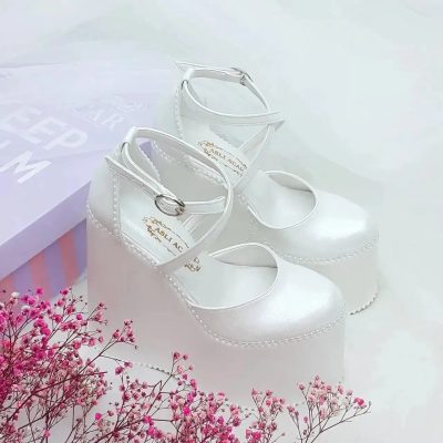 15 Cm Wedge Heel Simple Model Comfortable Bridal Shoes Women's Wedding Shoes