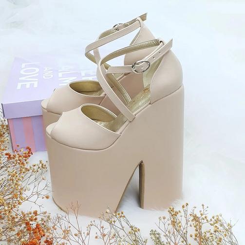 20 Cm Wedge Heel Very Comfortable Engagement and Bridal Shoes